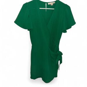 Monteau Women's Green Playsuit-romper